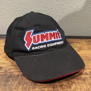 Vintage Summit Racing Equipment Adjustable Hat Black Baseball Cap
